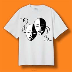 Tiyatro maske Tişört