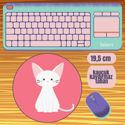Pembe kedi Mousepad 