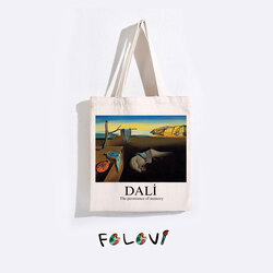 Salvador Dali Belleğin Azmi bez çanta