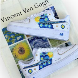 Van Gogh Yıldızlı Gece ayakkabı bez çanta