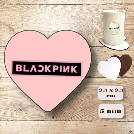 Blackpink kalp bardak altlığı