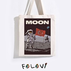 Türk astronot bez çanta 2