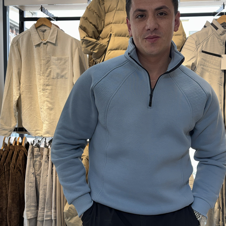 YARIM FERMUAR SWEATSHIRT