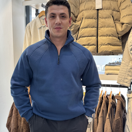 YARIM FERMUAR SWEATSHIRT