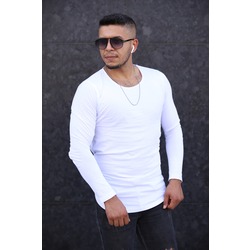  UZUN KOLLU BEYAZ TSHİRT