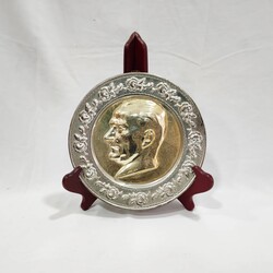 Koleksiyonluk Dekorluk Atatürk Kabartmalı Tabak