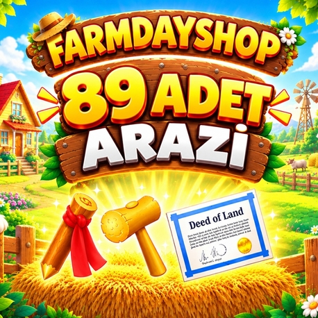 HayDay 89 Adet Arazi Malzemesi İşaret Kazığı-Tokmak-Tapu