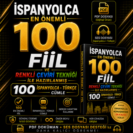 İspanyolca En Önemli 500 Fiil | Renkli Çeviri Tekniği