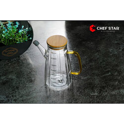 Chefstar 800 ML BOROSİLİKAT SÜTLÜK-YAĞLIK