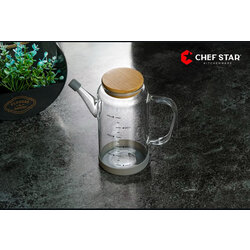 Chefstar 600 ML BOROSİLİKAT SÜTLÜK-YAĞLIK