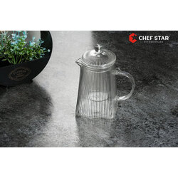 Chefstar 750ML BOROSİLİKAT CAM DEMLİK SÜZGEÇLİ