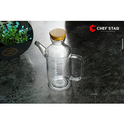 Chefstar 550ML BOROSİLİKAT SÜTLÜK-YAĞLIK