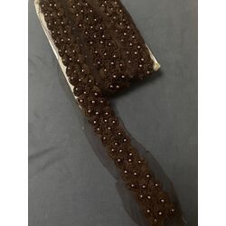 Pembe incili Kahverengi Giysi Aksesuarı 