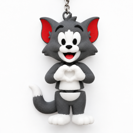 3D Baskı Tom Kedi Anahtarlık