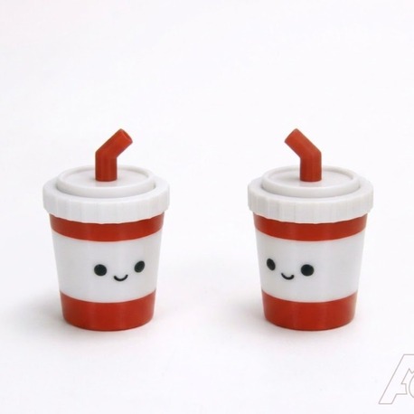 Soda Cup Mekanik Tuşlu Anahtarlık - Sevimli Stres Oyuncağı & Çanta Süsü (Bardağı Clicker)