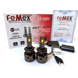 FEMEX GT NANO PLUS H7 CSP LUMILED ROYAL CHİPSET RADYATÖR SOĞUTMALI LED XENON LED HEADLİGHT