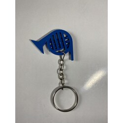 Blue French Horn Anahtarlık