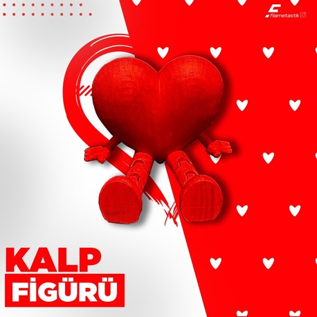 Hareketli Oturan Kalp Figürü