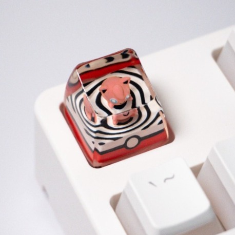 Pokeball Keycap - Jigglypuff