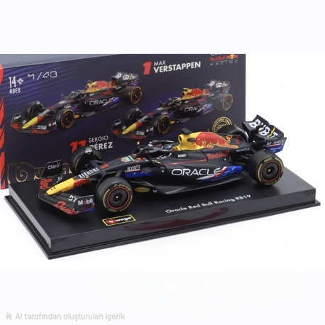 1:43 Redbull Oracle RB19 Max Verstappen 2023 Formula1 Dünya Şampiyonu 