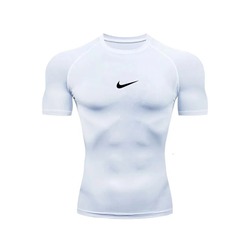 Nike Beyaz Kısa Kollu Compression T-Shirt
