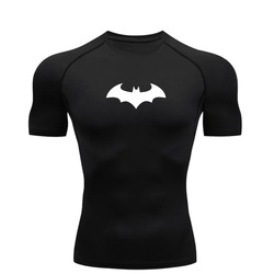 Batman Siyah Kısa Kollu Compression T-Shirt