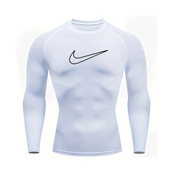Nike v2 Beyaz Uzun Kollu Compression T-Shirt