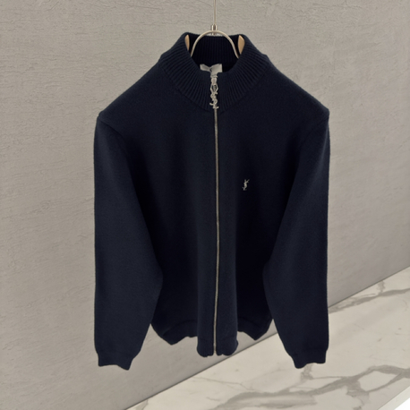 SAINT LAURENT İthal Full Zip (Lacivert)