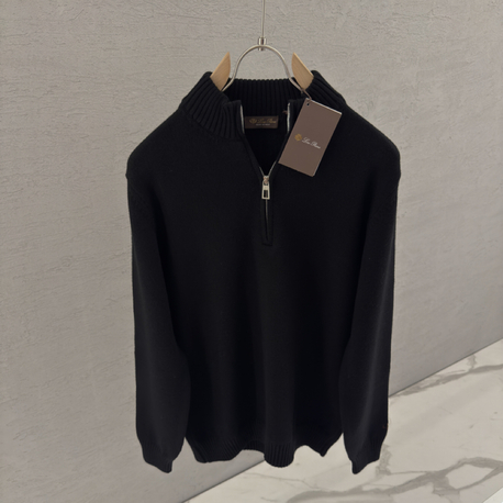 LORO PIANA Premium Half Zip (Siyah)