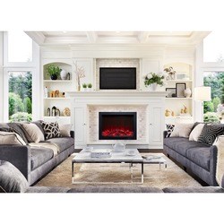 Flamehome Sessiz Isıtıcılı Elektrikli Şömine 80cm