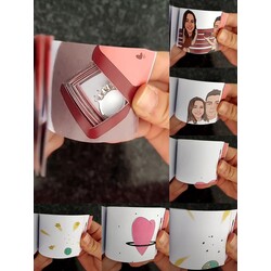 Yıldızlar ve Bank Evlilik Teklifi Yüzük Bölmeli Flipbook