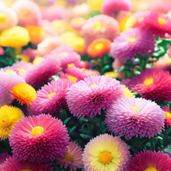 İri çiçekli çin aster (Callistephus Chinensis) Tohumları