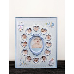 10x15 240'lik Konseptli Bebek Fotoğraf Albümü MAVİ