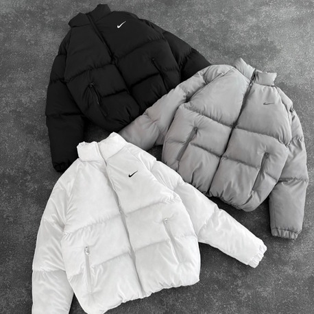 Oversize kalıp puffer mont