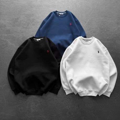 Nakışlı üç iplik şardonlu oversize sweat