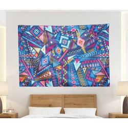 GEOMETRİK MİKROFİBER DUVAR ÖRTÜSÜ