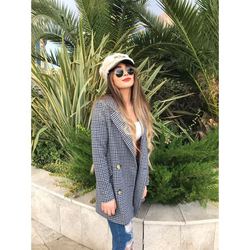 Mavi kazayağı blazer 