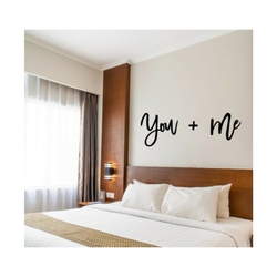 You+Me Siyah Ahşap Duvar Dekoru 