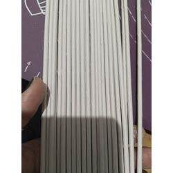 500 adet 60 cm lik boyasız kağıt pipet 