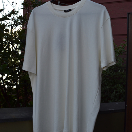 Massimo Dutti Oversize Basic Tişört Krem | Premium Günlük Şıklık