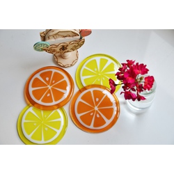 Glass coasters