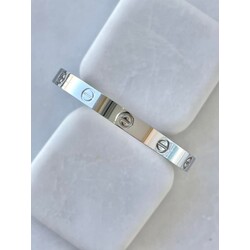 Çelik Taşsız Marka Model Silver Kelepçe Bileklik 
