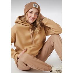 Kapüşonlu polar sweatshirt 