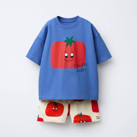 La’ciel Paris Tomato Baskılı Takım