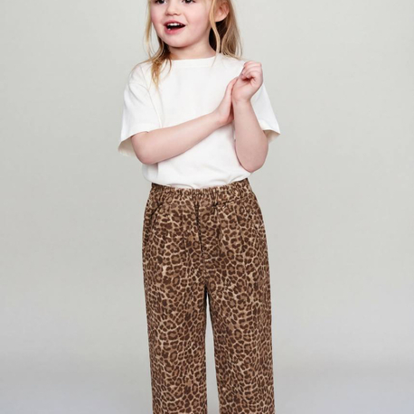 La’ciel Paris Leopar Balon Jeans ve Oversize Basıc Tshırt 