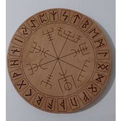 30 cm vegvisir rune tahtası 