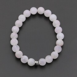 MAT PEMBE KUVARS BİLEKLİK 8mm