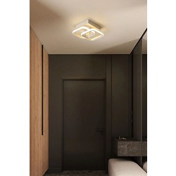 Kare Hol,Antre,Yatak odası,Çocuk Odası İçin Beyaz Kasa Modern Led Avize