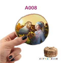 4 ADET ODUN DİLİM BARDAK ALTLIĞI