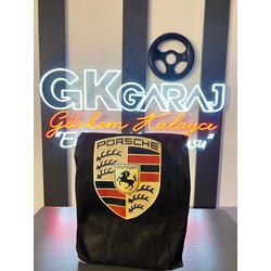 PORSCHE LOGOLU ÖN 2 ' Lİ TELA SERVİS KILIFI